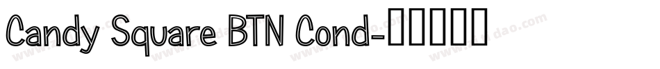 Candy Square BTN Cond字体转换